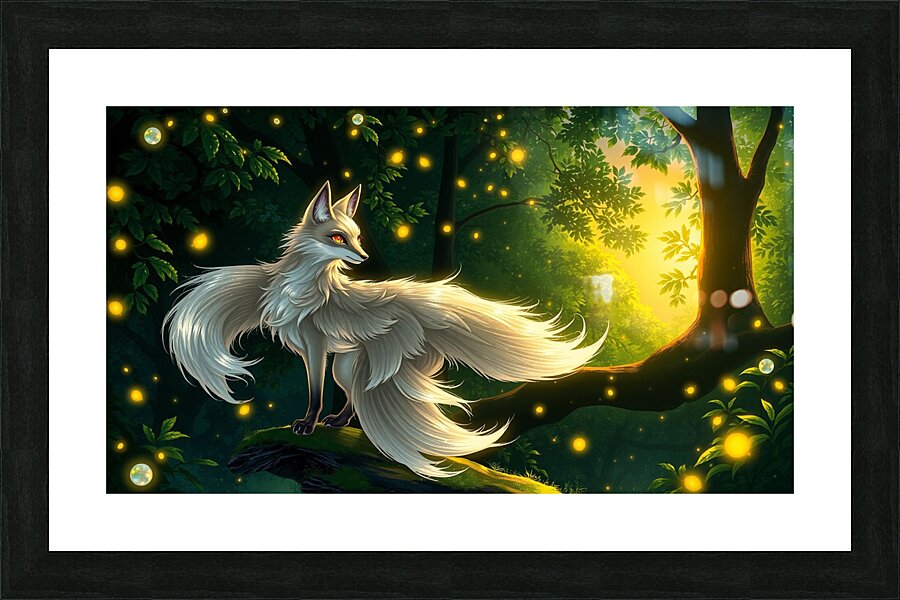 A beautiful fox one of the animals of the sky Picture Frame print
