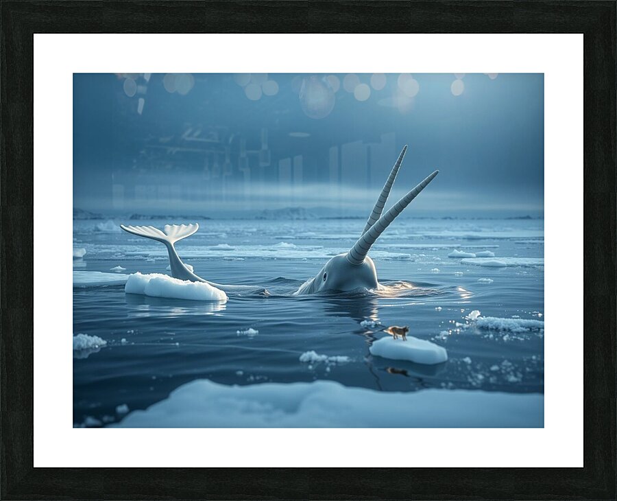 Narwhal’s Unicorn Moment Picture Frame print
