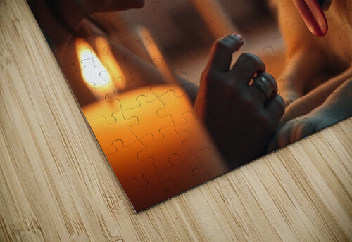 A cinematic still of a dog family scene with warm nor 2020 puzzle