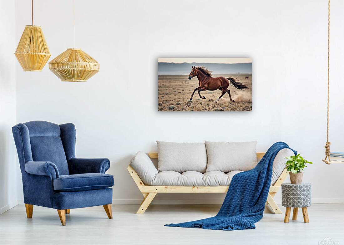 The Majestic Horse Running Wild Reproduction