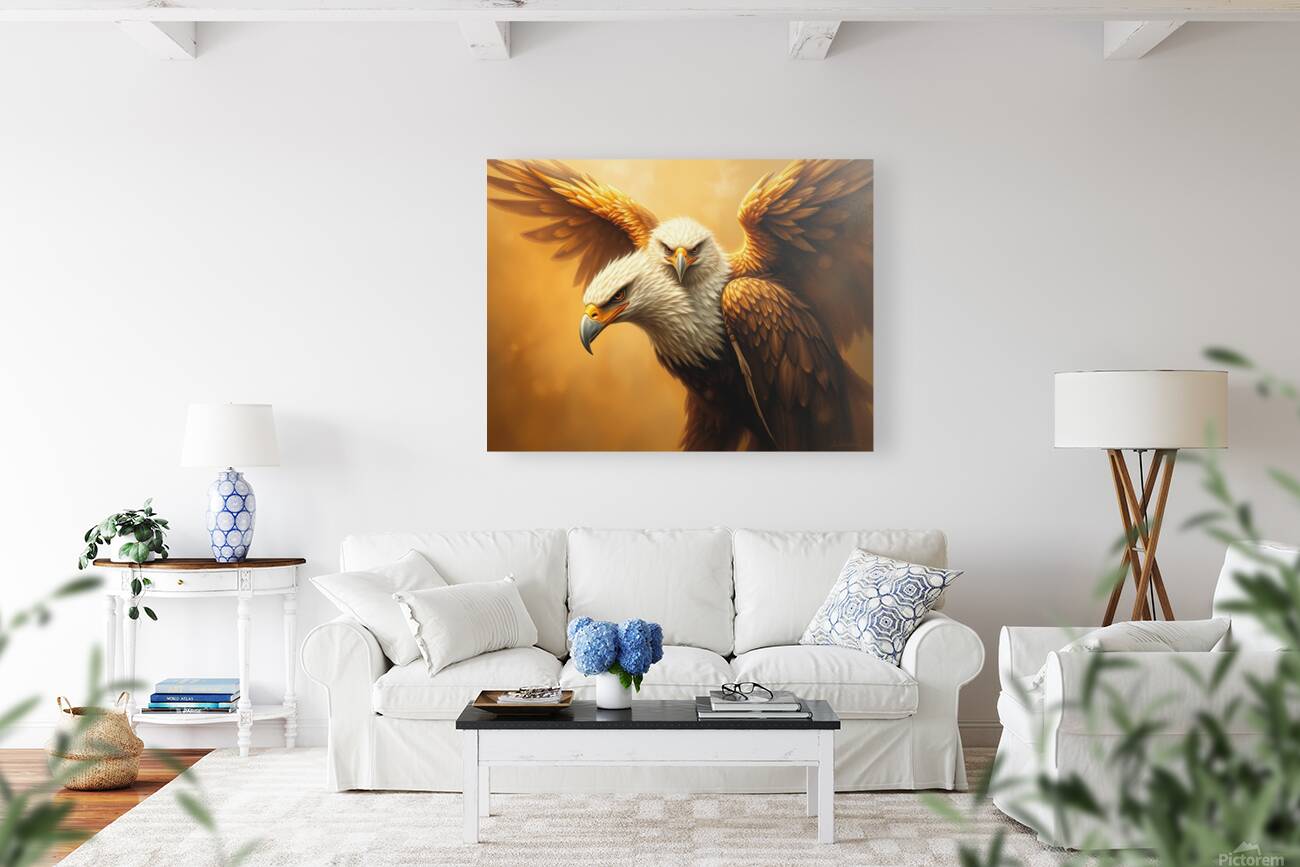 A fantasy painting of a double eagle Reproduction