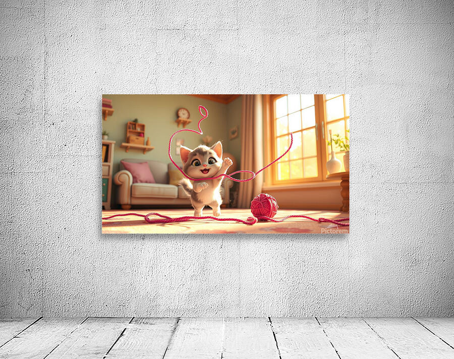 Un Petit Chat Joue Avec Un eybtZ Wall Preview