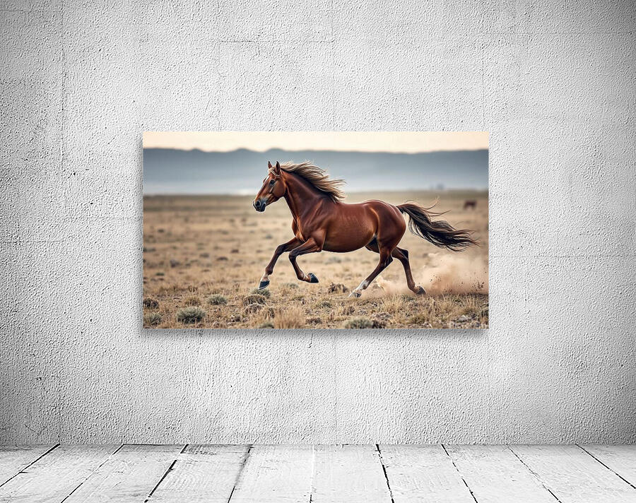 The Majestic Horse Running Wild Wall Preview