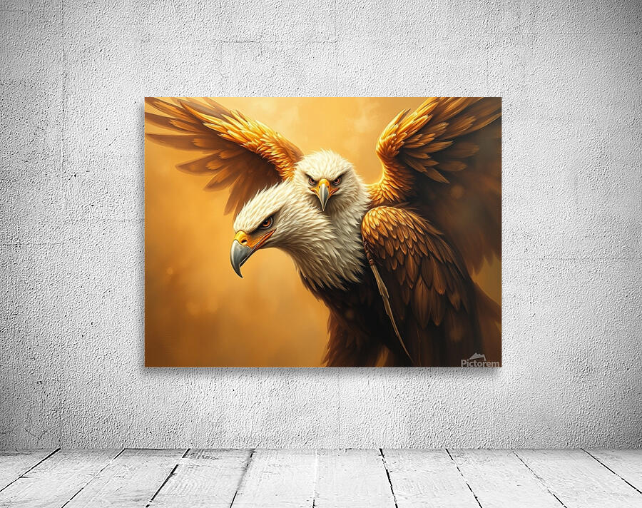 A fantasy painting of a double eagle Wall Preview