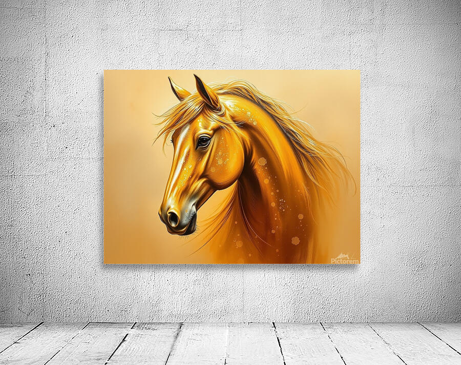 An imaginative artistic painting of a purebred horse Wall Preview