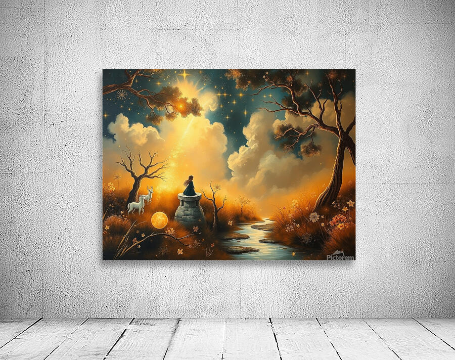 A wall art drawing by an artists imagination Wall Preview