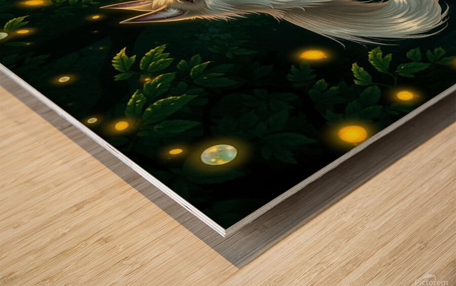 A beautiful fox one of the animals of the sky Wood print