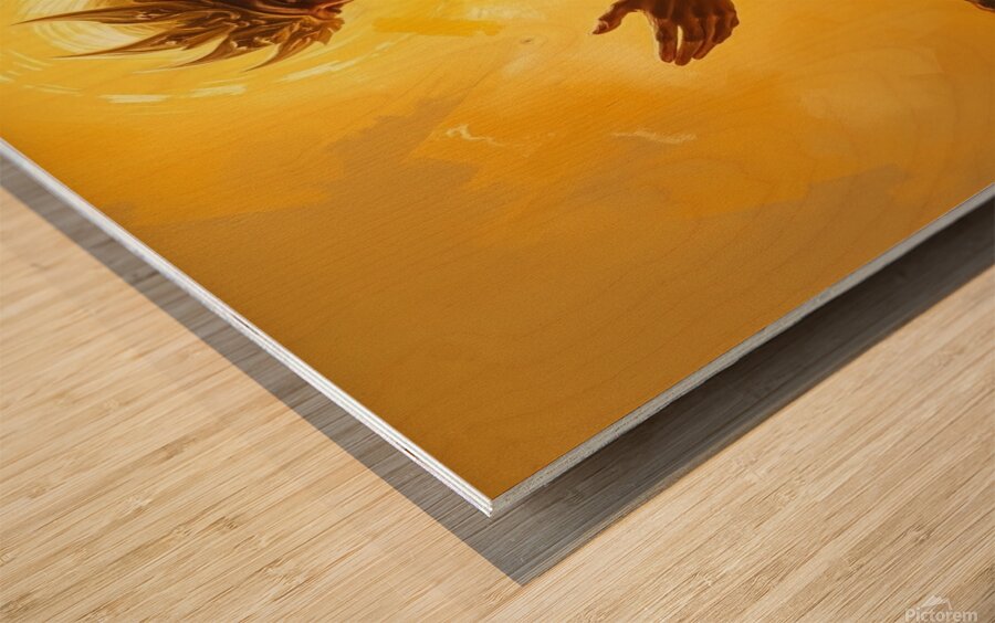 An imaginary image of Lord Buddha Wood print