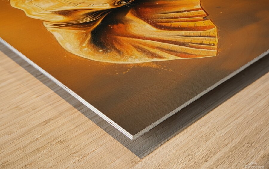 Classic oil painting style a luxurious sparkling Wood print