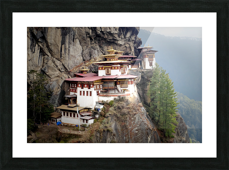 Monastery Buthan Picture Frame print