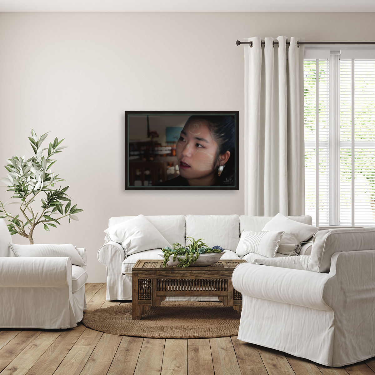 Portrait Myanmar Reproduction