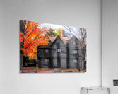 Seasons of Mystery: The Enigmatic Charm of Salems Witch House Acrylic Print