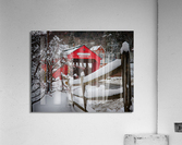 Taftsville covered Bridge VT in Winter Acrylic Print