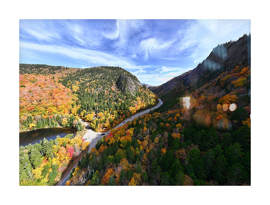 Falls Embrace: Dixville Notch in Late Afternoon Light Picture Frame print