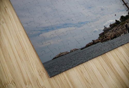 Marblehead Lighthouse under Billowy Clouds Jeff Folger puzzle