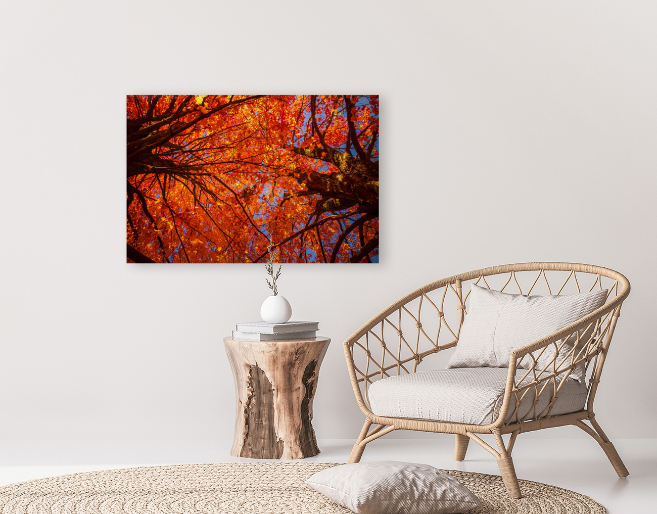Autumn on Fire Overhead Reproduction