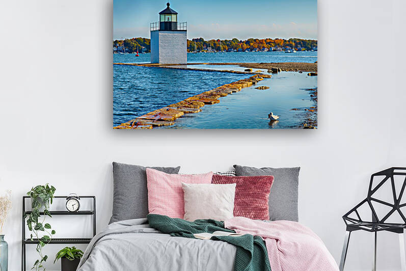  Picturesque Lighthouse that stands at the entrance to Salem Harbor by Jeff Folger