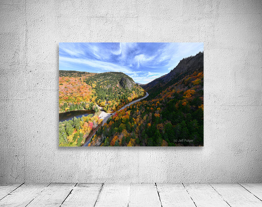 Falls Embrace: Dixville Notch in Late Afternoon Light Wall Preview