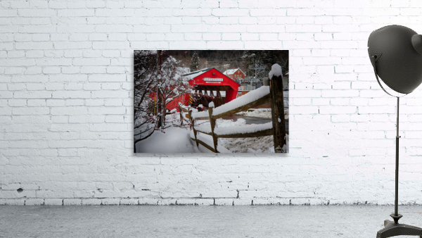 Taftsville covered Bridge VT in Winter Wall Preview