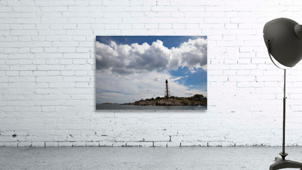 Marblehead Lighthouse under Billowy Clouds Wall Preview