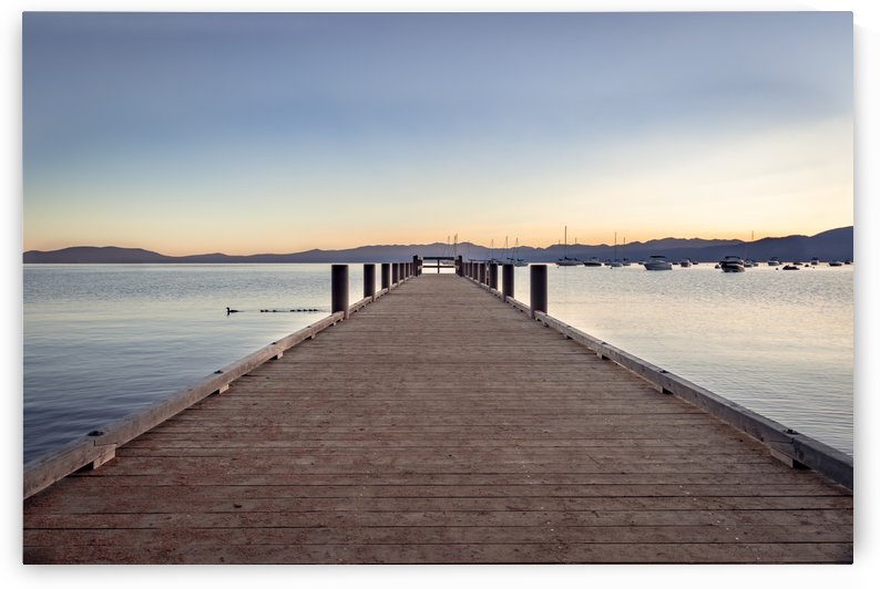 Tahoe Sunrise at Dock by Gary Geddes