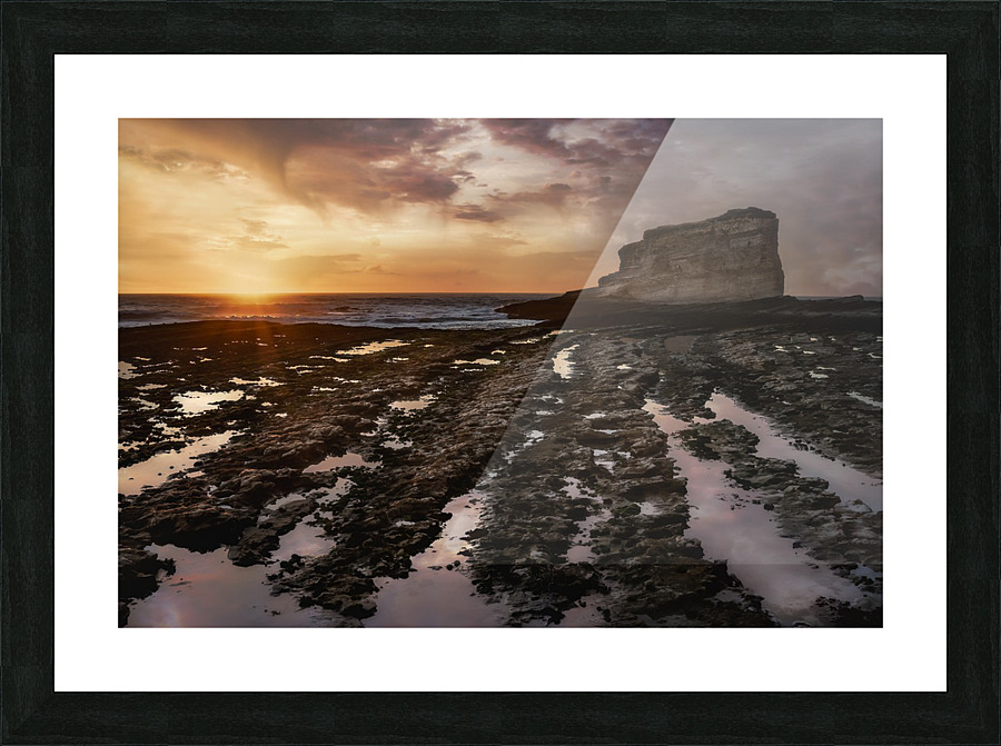 Golden Rays Picture Frame print