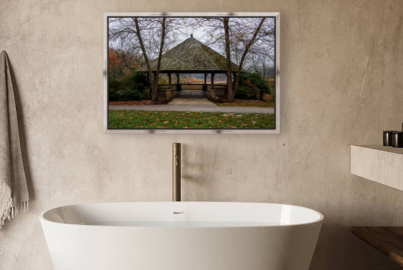 The Gazebo in Autumn by Deb Beausoleil