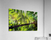 Glowing leaves Acrylic Print