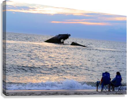 Watching Over Sunset Beach Canvas Print