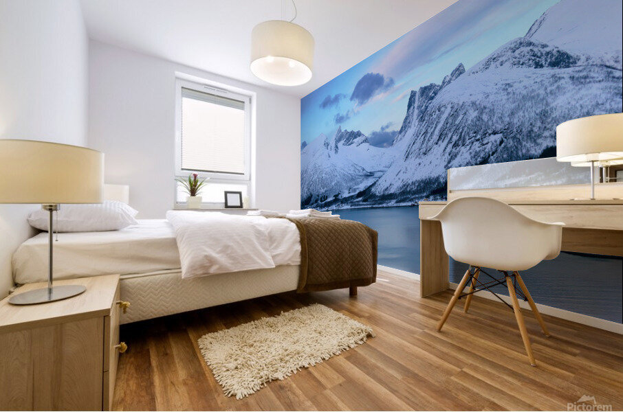 Lake and Mountains Mural print