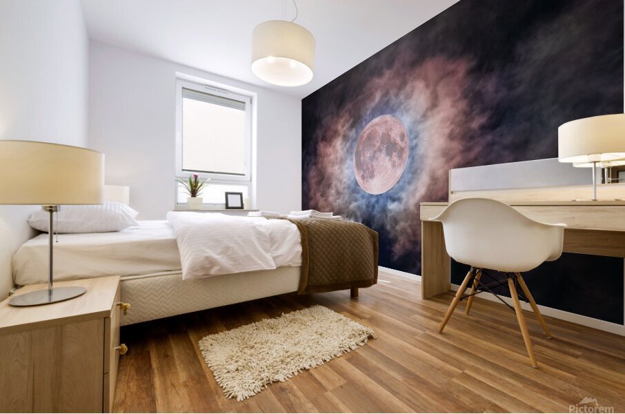 A Summer Supermoon Mural print
