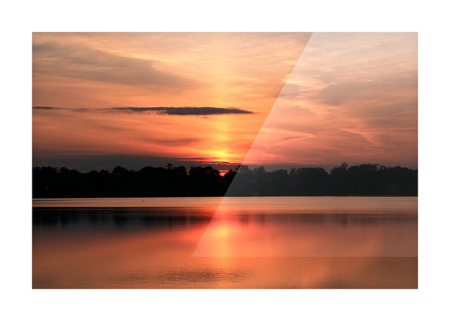 Solar Eclipse Landscape Picture Frame print