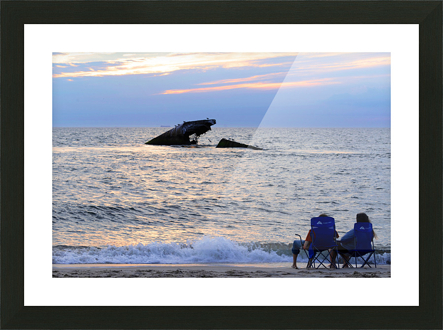 Watching Over Sunset Beach Picture Frame print