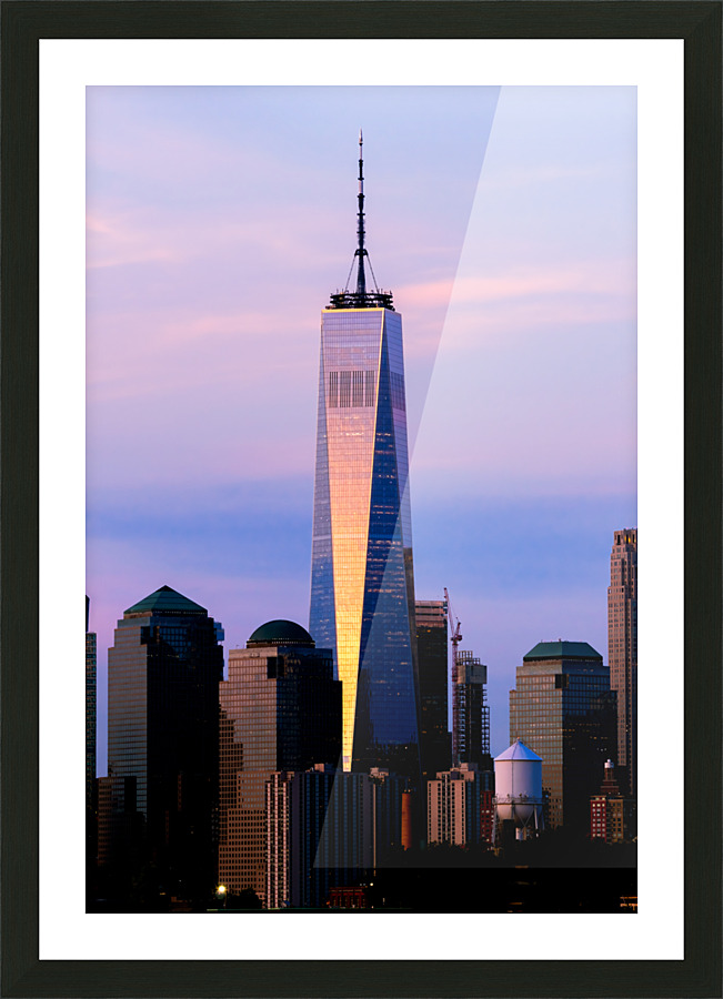 Tower One at Dusk Picture Frame print