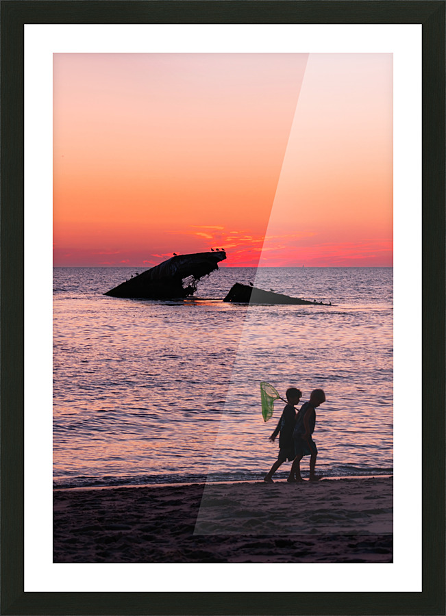 An Evening Stroll Picture Frame print