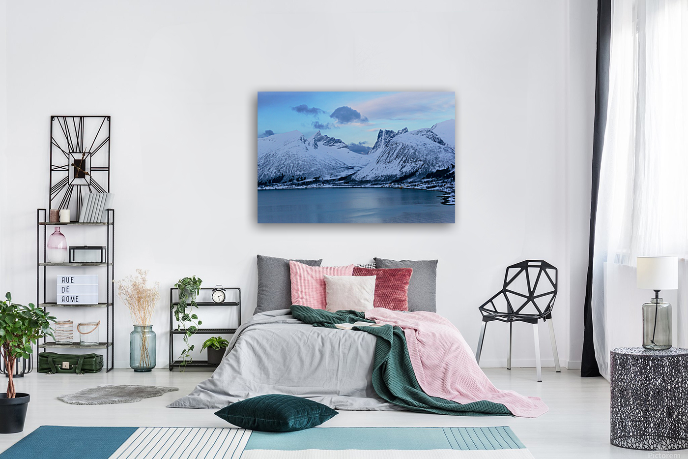 Lake and Mountains Reproduction