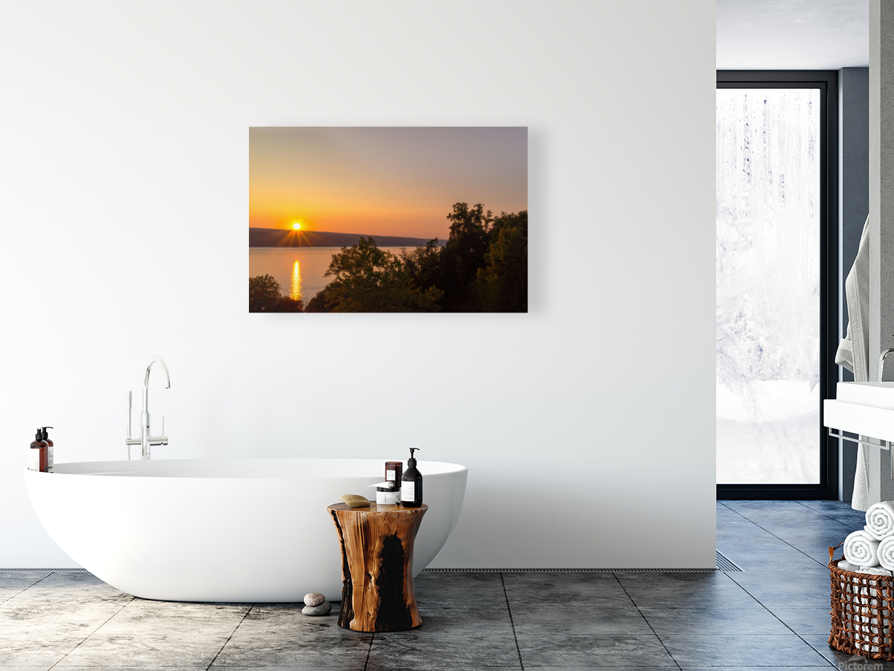 Hector falls sunset Reproduction