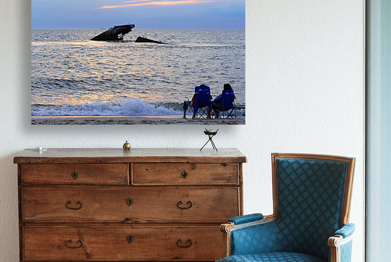 Watching Over Sunset Beach Reproduction