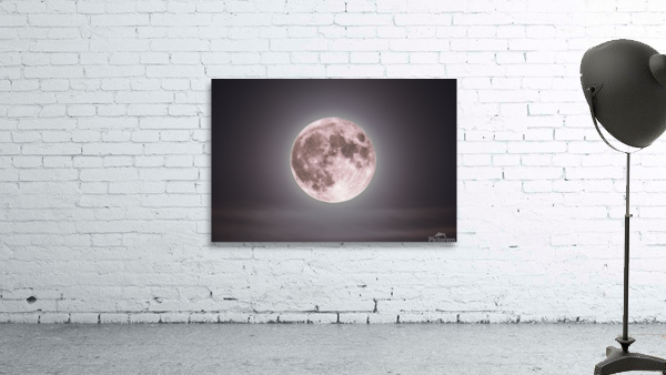 Super Moon Through the Clouds Wall Preview