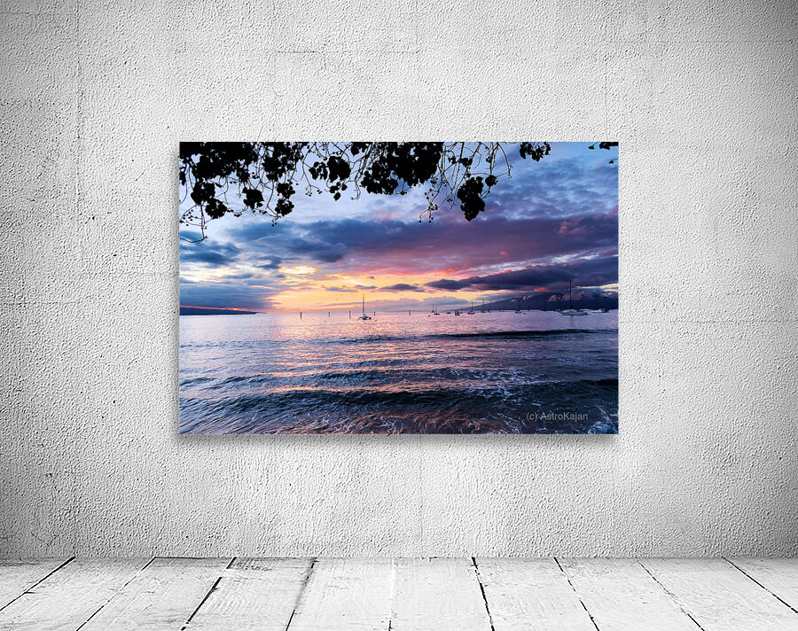 A Luau Sunset Wall Preview