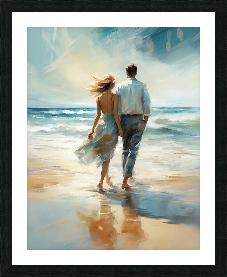 WalkOnTheBeach 1 Picture Frame print