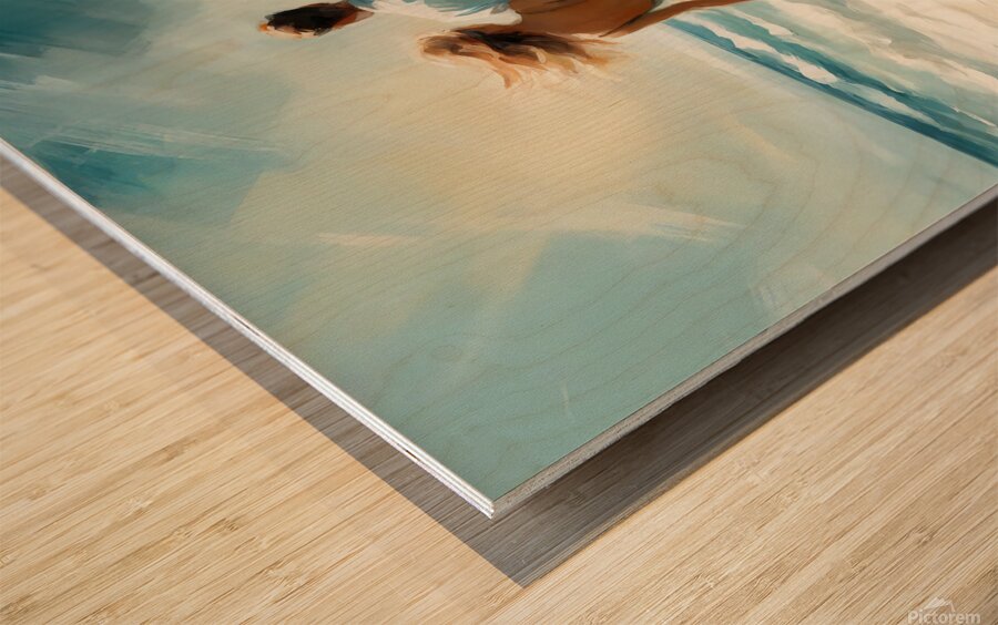 WalkOnTheBeach 1 Wood print