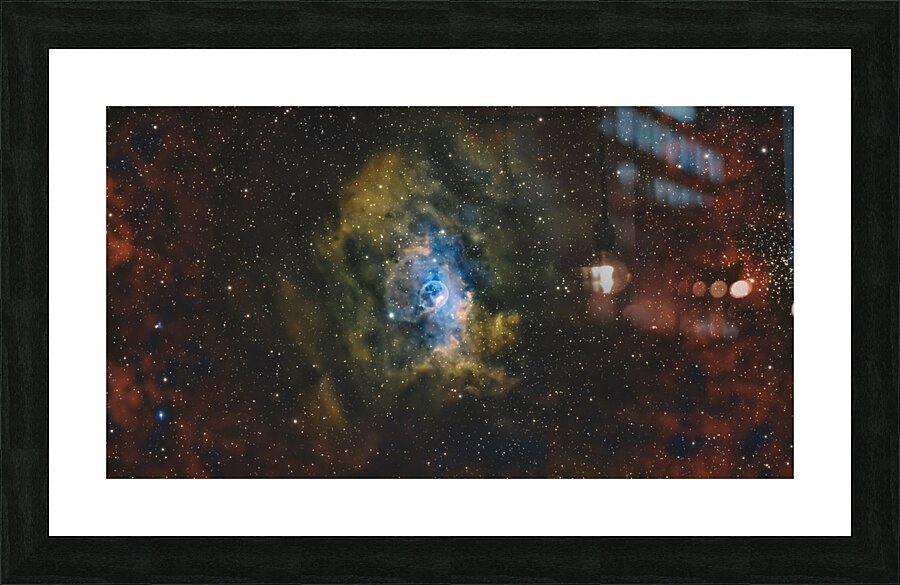 Bubble Nebula in SHO Picture Frame print