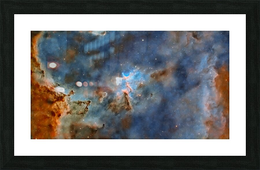 Melotte 15 The Heart of the Heart Nebula in SHO Picture Frame print