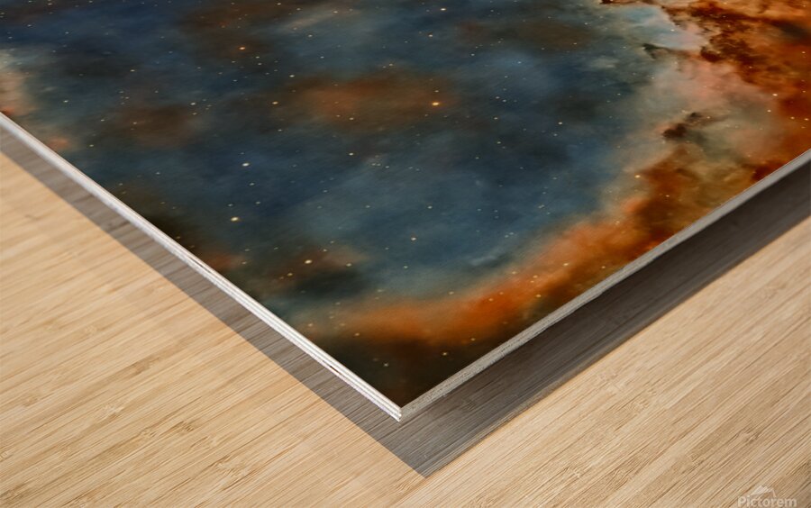 Melotte 15 The Heart of the Heart Nebula in SHO Wood print