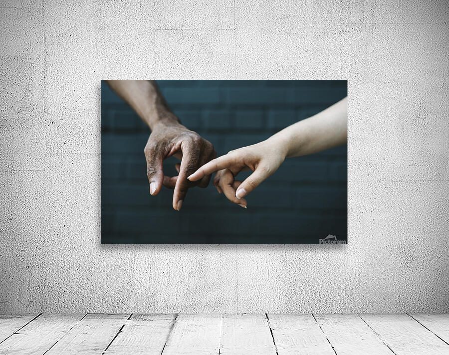 Hands touching together Wall Preview