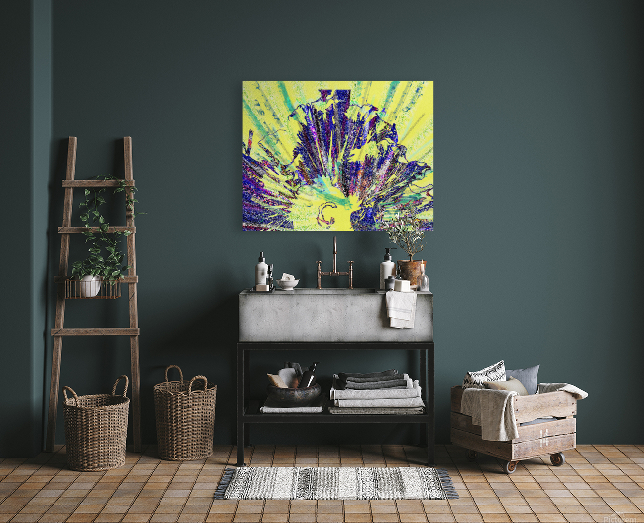 Digital Abstract Wall Art Reproduction