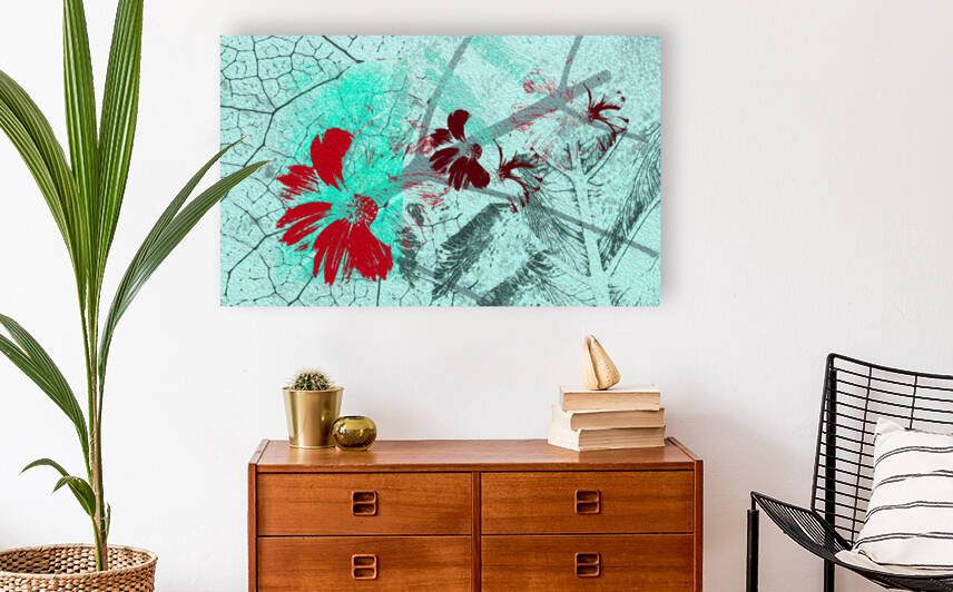 Digital Abstract Floral Wall Art by Stuti Goyal