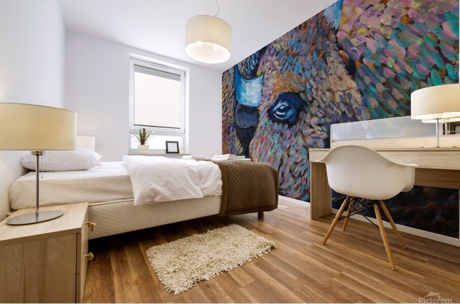 Bison Mural print