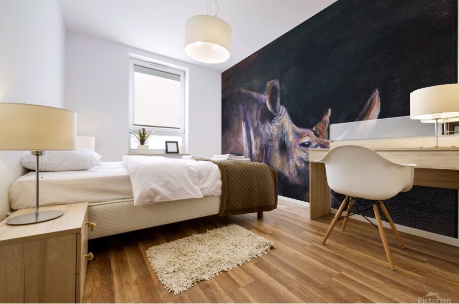 Rhino Mural print